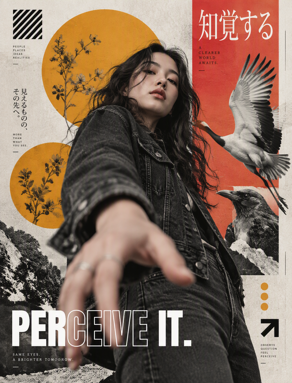 Deconstructed editorial collage