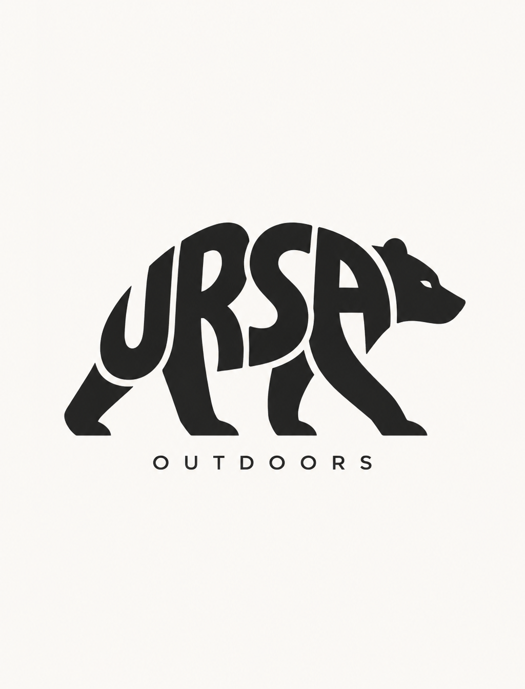 Typography shaped into a symbol